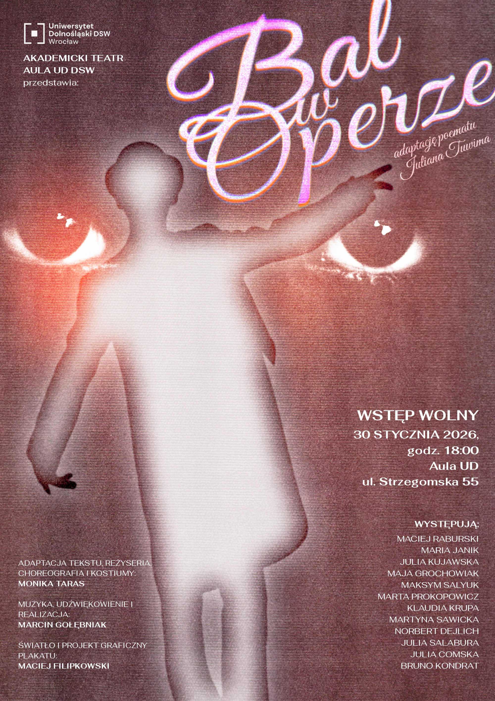 plakat promujący spektakl