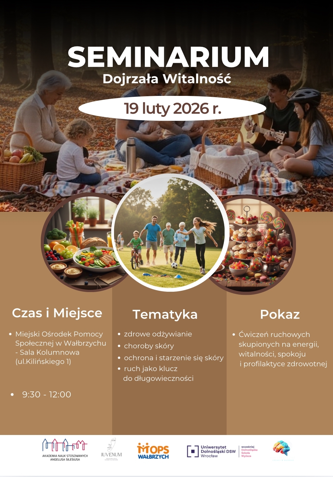 plakat - Seminarium „Dojrzała Witalność”