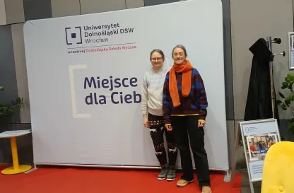 Aktualności | Uniwersytet Dolnośląski DSW we Wrocławiu: dr Genevieve Guetemm z dr Anetą Słowik