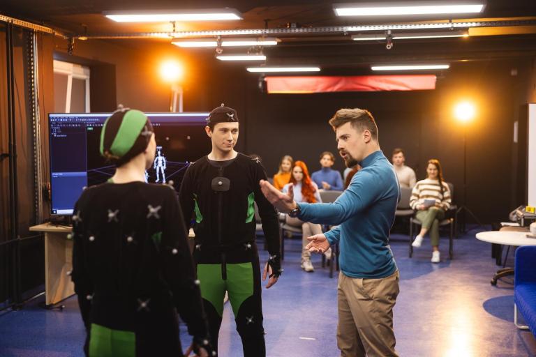 Media kreatywne – projektowanie gier i animacji | Studia II stopnia we Wrocławiu | Uniwersytet Dolnośląski DSW we Wrocławiu: zajęcia motion capture