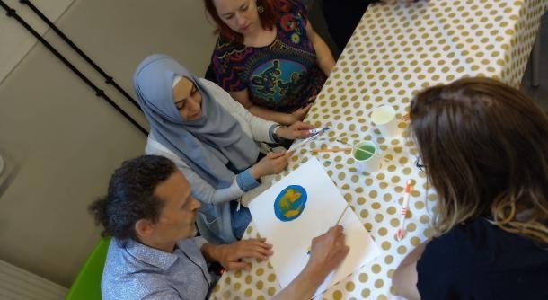 Sustainable Environmental Education by Integrating P4C Education Into STEAM Courses | Uniwersytet Dolnośląski DSW we Wrocławiu: uczestnicy podczas spotkania W maju 2024 roku w Leeuwarden w Holandii